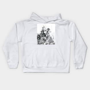 ORK WAR ,Barbarian Fantasy Kids Hoodie